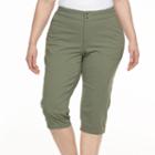 Plus Size Columbia Zephyr Heights Woven Capris, Women's, Size: 22 - Regular, Med Green