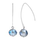 Simply Vera Vera Wang Beaded Nickel Free Threader Earrings, Women's, Blue