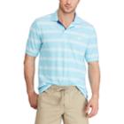 Men's Chaps Classic-fit Wide-striped Polo, Size: Large, Blue