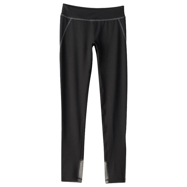 Girls Plus Size So&reg; Pieced Performance Leggings, Girl's, Size: 20 1/2, Black