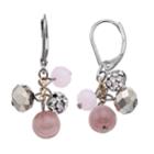 Simply Vera Vera Wang Beaded Cluster Drop Earrings, Women's, Pink