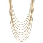Jennifer Lopez Twisted Chain Multi Strand Necklace, Women's, Gold