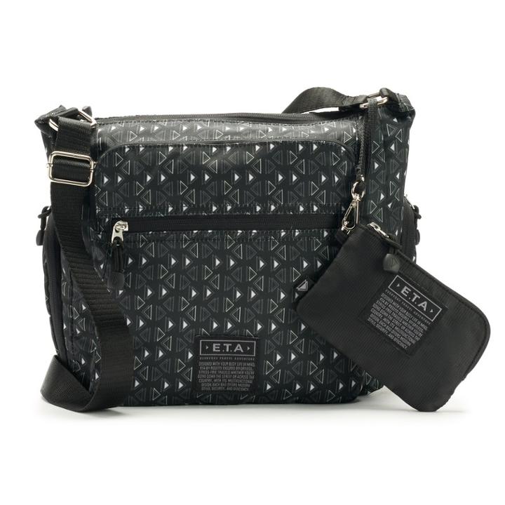 E.t.a. By Rosetti Mykonos Large Crossbody Bag With Rfid-blocking Pouch, Women's, Grey (charcoal)