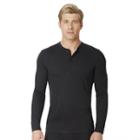 Men's Climatesmart Pro Extreme Performance Henley, Size: Small, Black