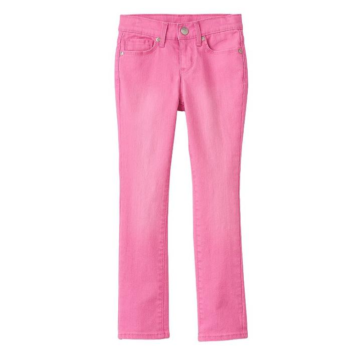 Girls 4-7 Sonoma Goods For Life&trade; Pink Skinny Jeans, Girl's, Size: 6x Av/rg/m
