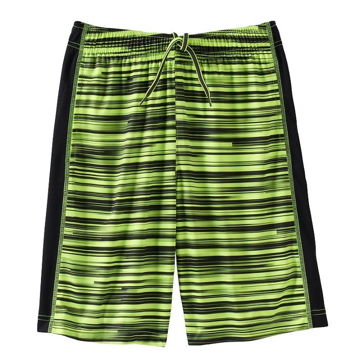 Boys 8-20 Tek Gear&reg; Sky Striped Performance Athletic Shorts, Boy's, Size: S(8), Brt Yellow