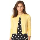 Women's Chaps Crop Cardigan, Size: Medium, Yellow