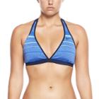 Women's Nike Reversible Halter Bikini Top, Size: Large, Blue Other