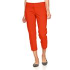 Women's Apt. 9&reg; Torie Modern Fit Capri Dress Pants, Size: 14, Med Red