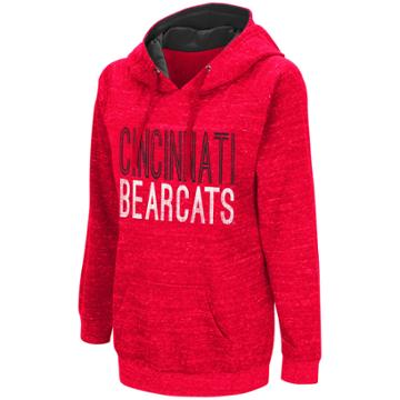 Women's Campus Heritage Cincinnati Bearcats Throw-back Pullover Hoodie, Size: Medium, Brt Red
