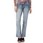 Juniors' Wallflower Luscious Curvy Bling Bootcut Jeans, Teens, Size: 5, Grey