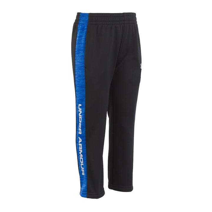 Boys 4-7 Under Armour Striped Tricot Pants, Size: 5, Black