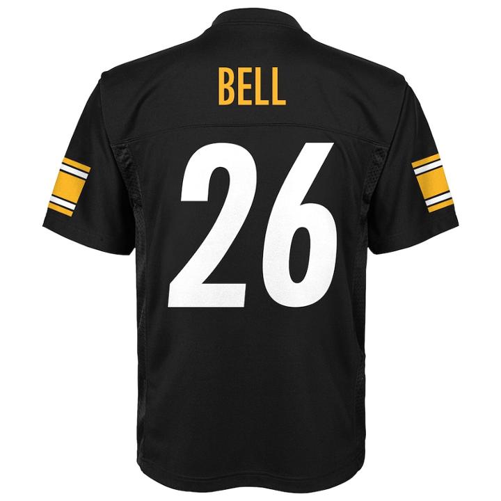 Boys 8-20 Pittsburgh Steelers Le'veon Bell Mid-tier Jersey, Size: S 8, Black