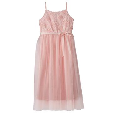 Girls 7-16 & Plus Size Lilt Soutache Flower Bodice Ballet Maxi Dress, Girl's, Size: 16, Light Pink