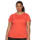 Plus Size Nike Ext Miler Dri-fit Crewneck Running Tee, Women's, Size: 2xl, Pink Other