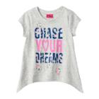 Girls 4-6x Chase Your Dreams Tee, Size: 5, Light Grey