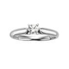 Round-cut Igl Certified Diamond Solitaire Engagement Ring In 14k White Gold (1/4 Ct. T.w.), Women's, Size: 10