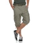 Men's Urban Pipeline&reg; Twill Messenger Shorts, Size: 32, Med Beige