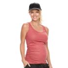 Maternity A:glow Ruched Scoopneck Tank, Women's, Size: Xl-mat, Med Red