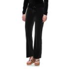 Women's Juicy Couture Bootcut Velour Pants, Size: Xl, Black