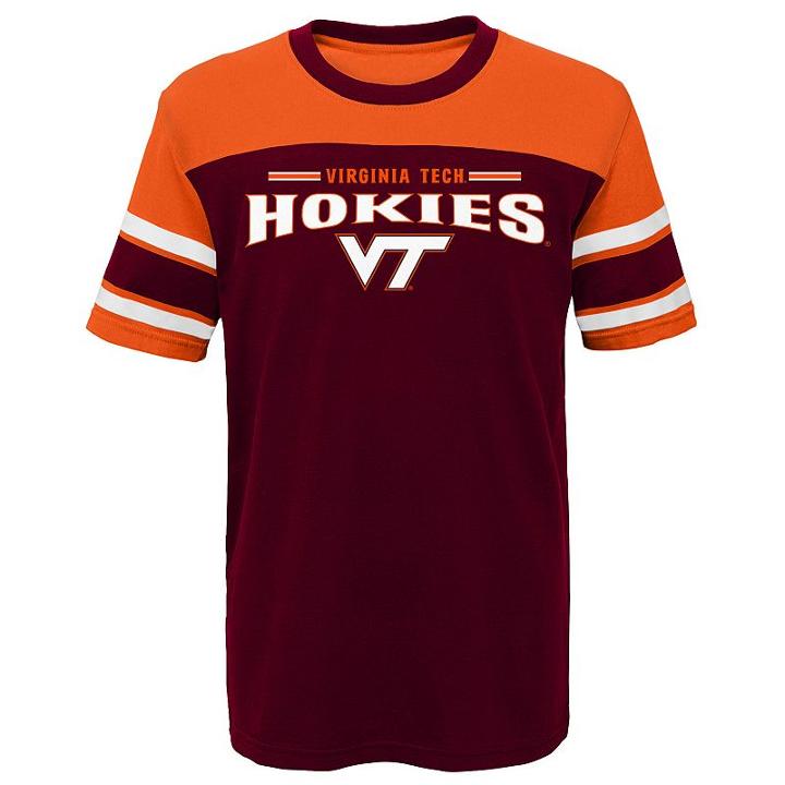 Boys 4-7 Virginia Tech Hokies Loyalty Tee, Size: L 7, Dark Red