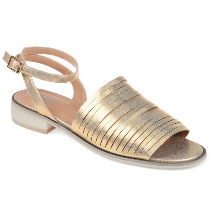 Journee Collection Louise Women's Sandals, Size: 5.5, Yellow
