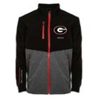 Men's Franchise Club Georgia Bulldogs Fusion Softshell Jacket, Size: Xxl, Black