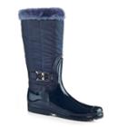 Henry Ferrera Connection Women's Water-resistant Tall Winter Boots, Size: 9, Blue (navy)