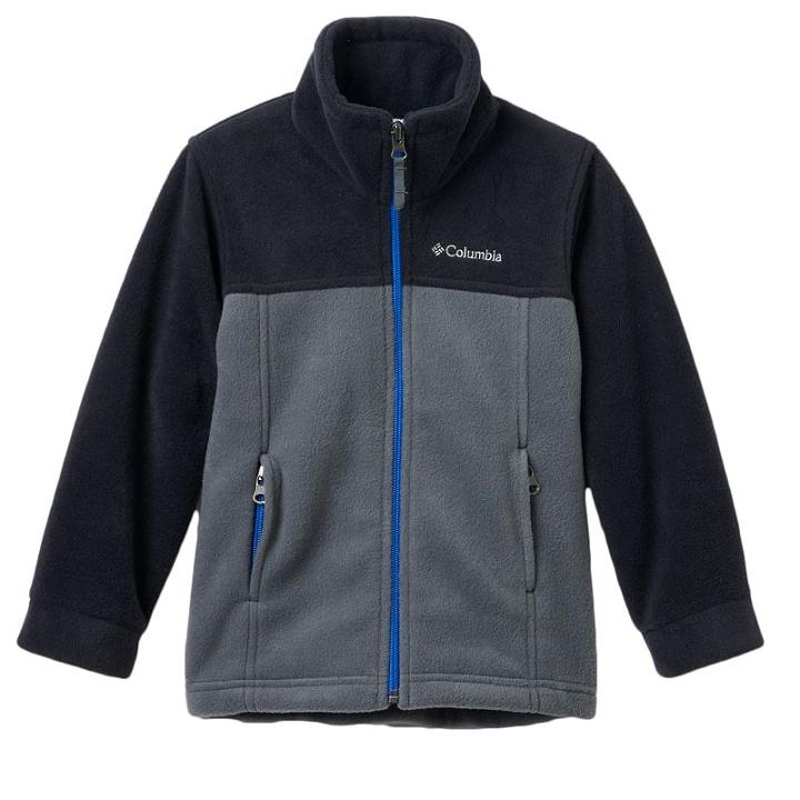 Baby Boy Columbia Fleece Jacket, Size: 6-12months, Light Grey