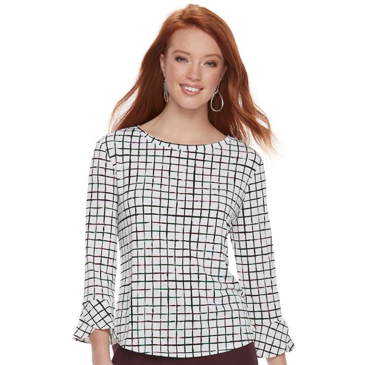 Women's Elle&trade; Crepe Top, Size: Xl, White
