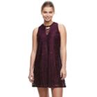 Juniors' Liberty Love Lace Shift Dress, Teens, Size: Small, Drk Purple