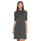 Women's Apt. 9&reg; Mockneck A-line Dress, Size: Large, Dark Grey