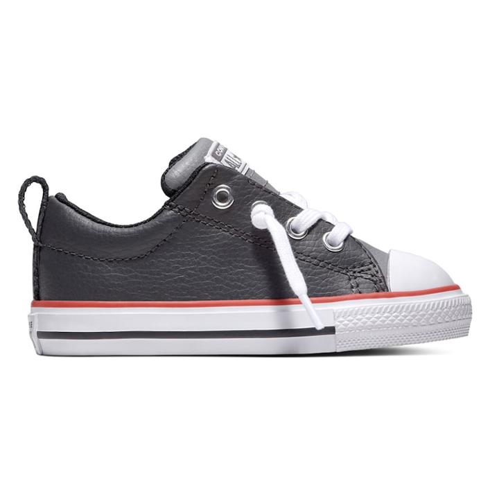 Toddler Boys' Converse Chuck Taylor All Star Street Slip Leather Sneakers, Size: 8 T, Silver