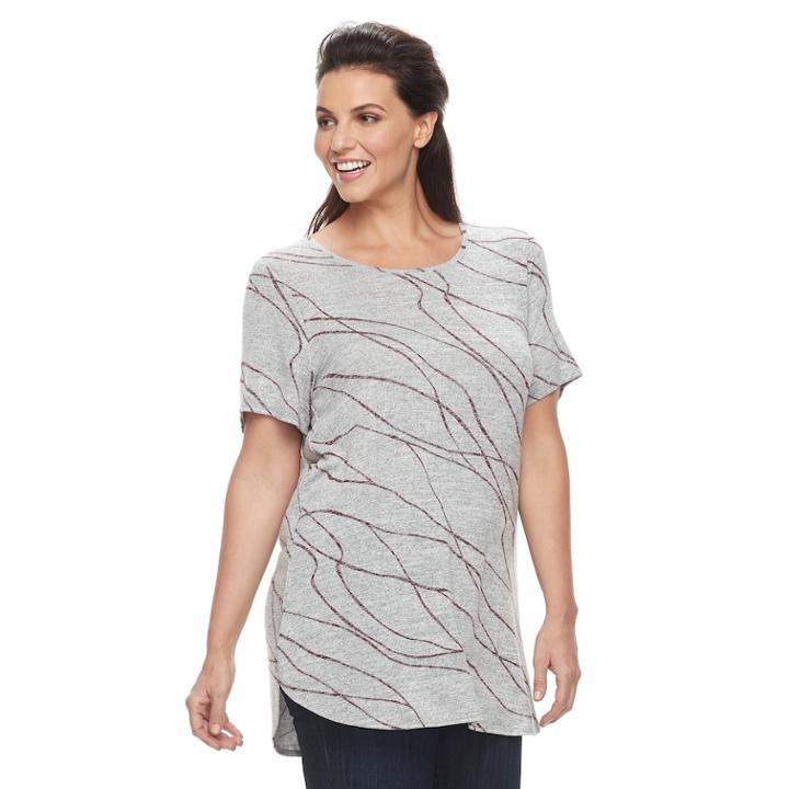 Plus Size Apt. 9&reg; Tunic Tee, Women's, Size: 1xl, White