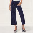 Lc Lauren Conrad Runway Collection Wide-leg Ankle Corduroy Pants - Women's, Size: 12, Dark Blue