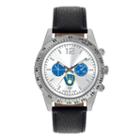 Game Time, Men's Milwaukee Brewers Letterman Watch, Black