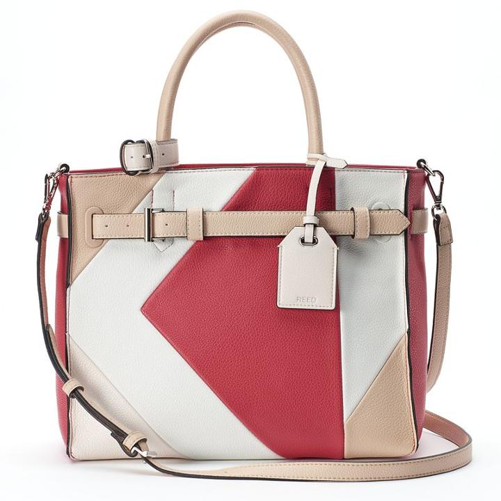 Reed Rk40 Medium Belted Convertible Satchel, Women's, Brt Pink