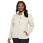 Plus Size Croft & Barrow&reg; Quilted Knit Jacket, Women's, Size: 2xl, White