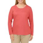 Plus Size Dickies Thermal Crewneck Tee, Women's, Size: 1xl, Light Red