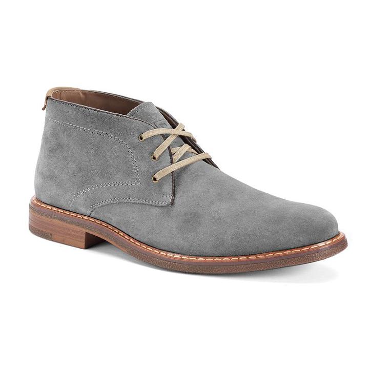 Chaps Vanderbilt Men's Suede Chukka Boots, Size: Medium (11), Grey
