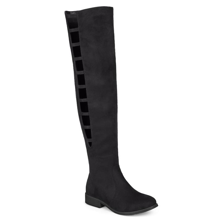 Journee Collection Pitch Women's Over-the-knee Boots, Size: Medium (10), Black