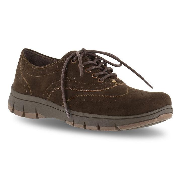 Easy Street Lucky Women's Wingtip Shoes, Size: 7 N, Dark Brown