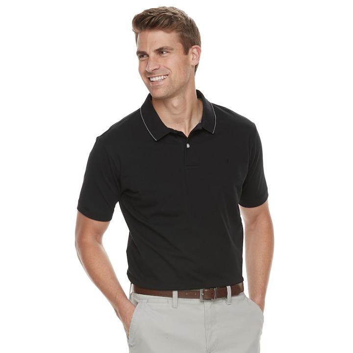 Men's Dockers&reg; Performance Polo, Size: Xxl, Black