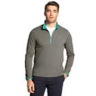Men's Izod Advantage Performance Pocket Fleece Quarter-zip Fleece Pullover, Size: Small, Grey