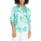 Plus Size Chaps Striped No-iron Broadcloth Shirt, Women's, Size: 2xl, Pink Ovrfl
