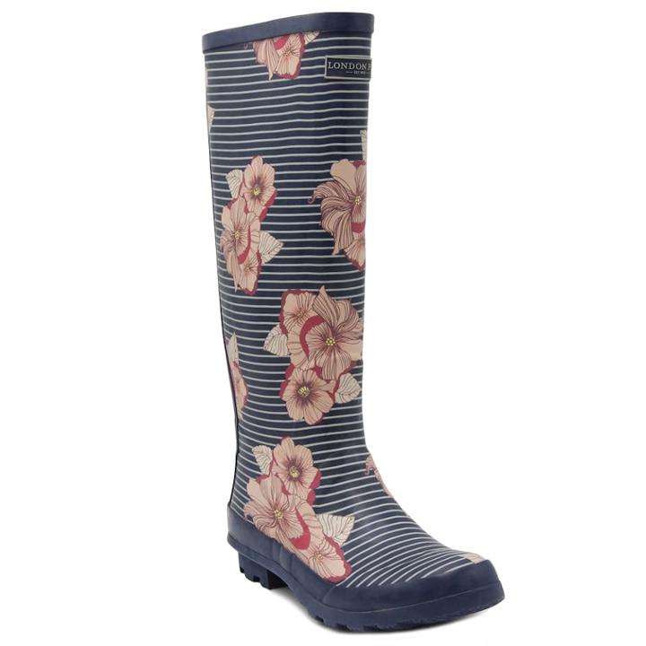London Fog Thames Women's Waterproof Rain Boots, Size: Medium (10), Dark Pink