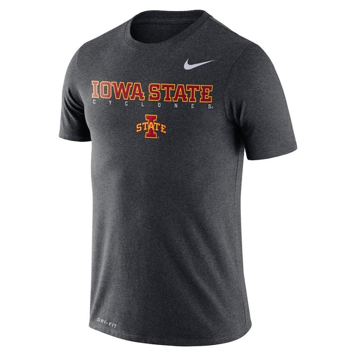 Men's Nike Iowa State Cyclones Facility Tee, Size: Medium, Char