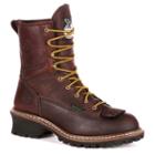 Georgia Boot Loggers Men's Waterproof Work Boots, Size: 10.5 Wide, Brown