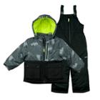 Baby Boy Oshkosh B'gosh&reg; Heavyweight Abstract Jacket & Bib Overall Snow Pants Set, Size: 12 Months, Black