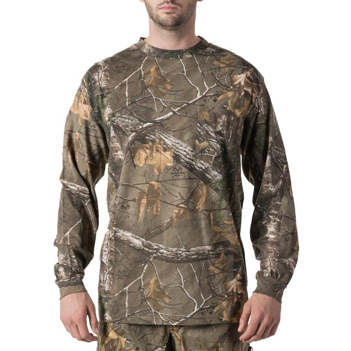 Men's Walls Hunting Long Sleeve Pocket Tee, Size: Xl, Real Tree